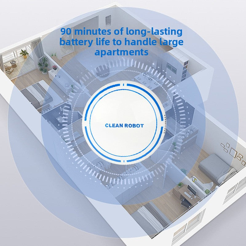 Smart-Path Portable Robotic Vacuum