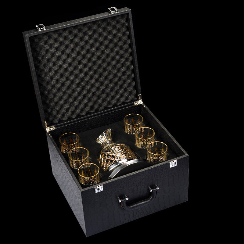 The Sovereign? | Hand-Blown Crystal Wine Glass Suitcase Set