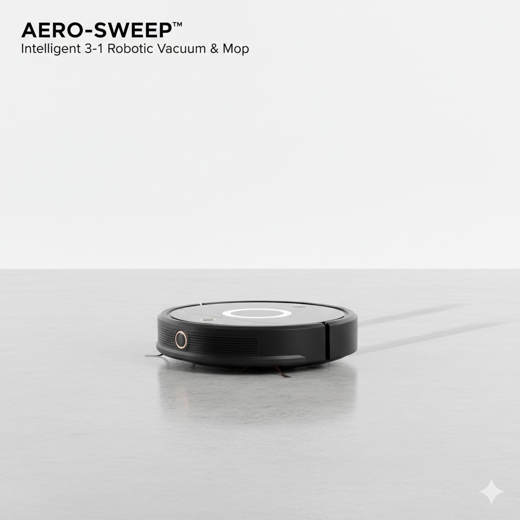 Intelligent 3-in-1 Robotic Vacuum & Mop